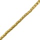 Hematite beads tube 1.5mm Gold